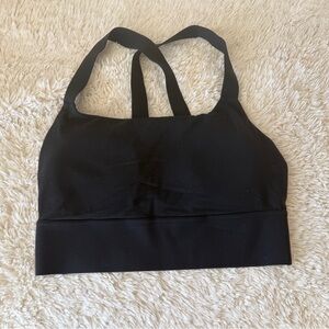 Athleta Black Double-Strap Sports Bralette